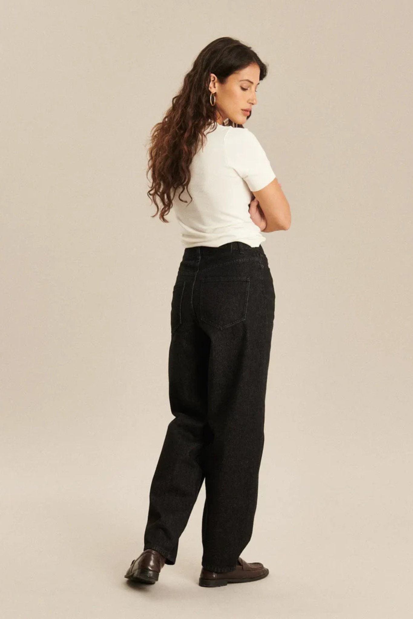 OLSEN DENIM JEANS - DARK GREY BL 70