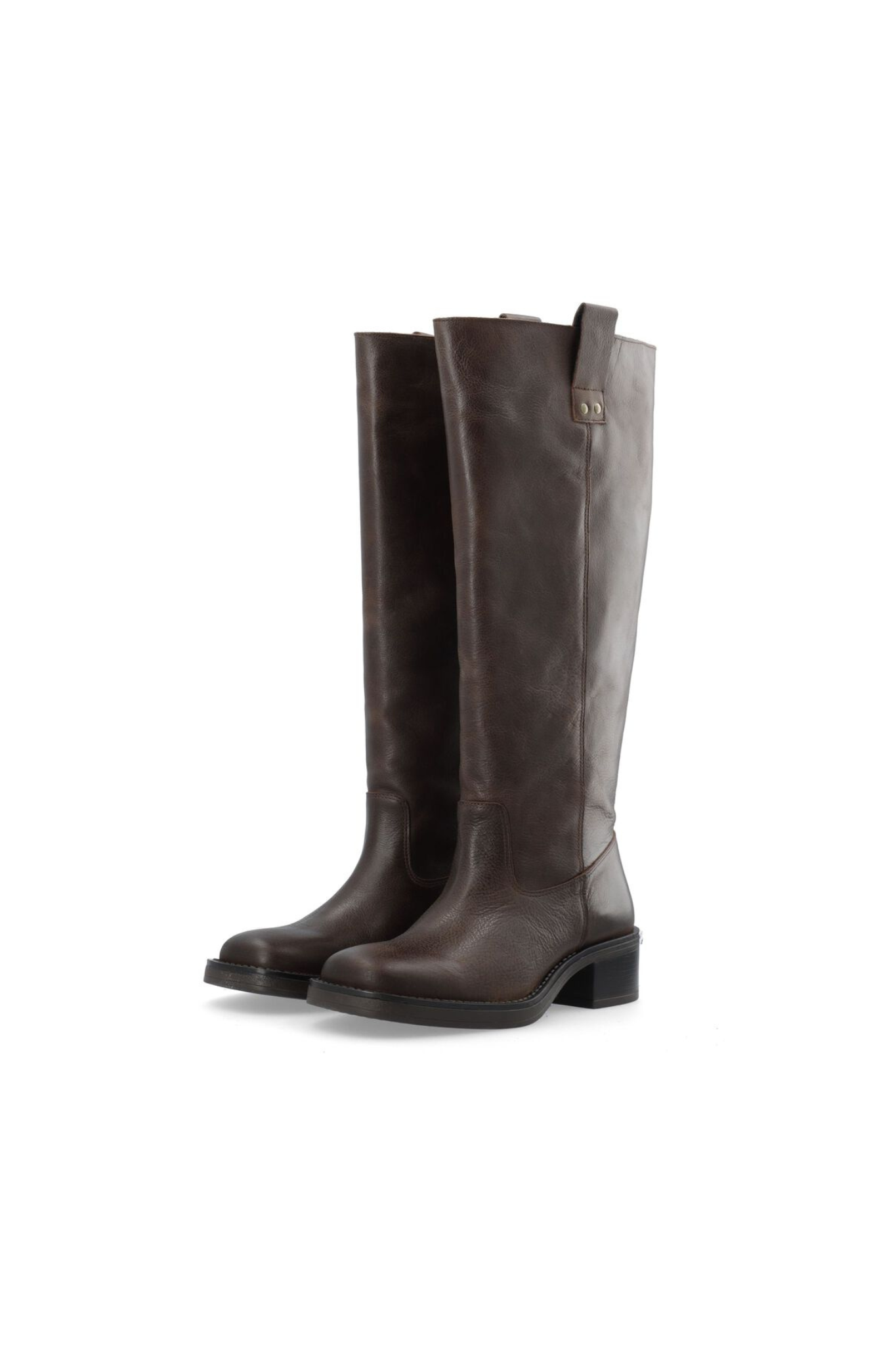 MARY KNEE HIGH PULL BOOT - BROWN
