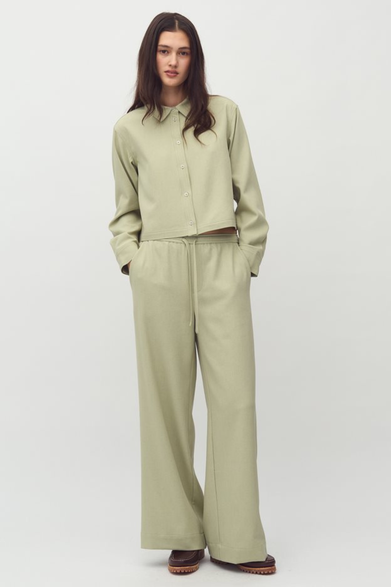 CHRISTOFF MORENNA PANTS - PISTACHIO GREEN MEL