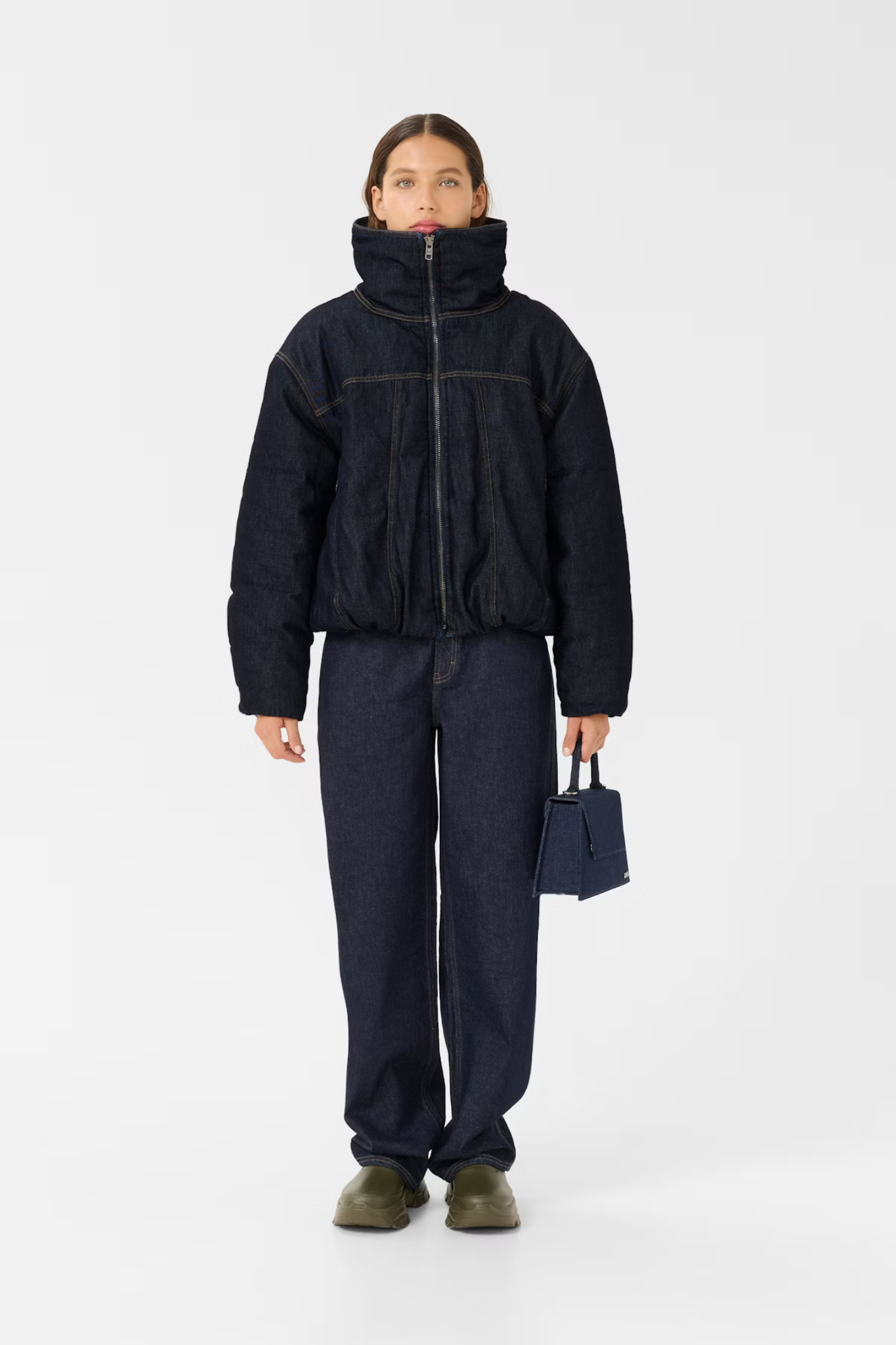 RINOVA PUFFER JACKET - DARK BLUE UNWASH