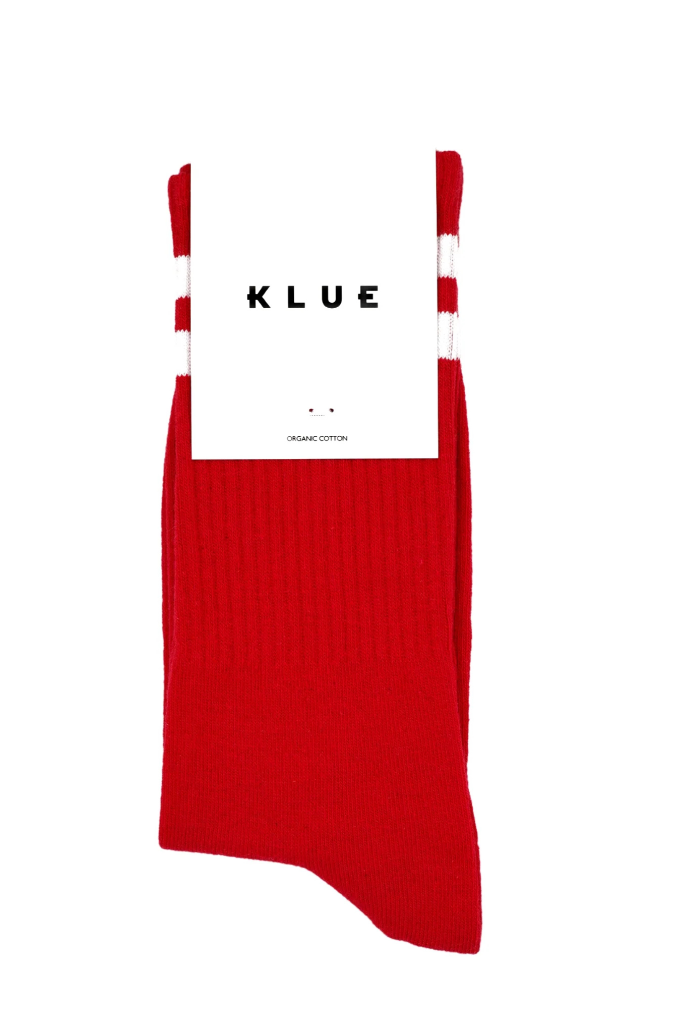 ORGANIC COTTON TENNIS SOCKS - RED AND WHITE