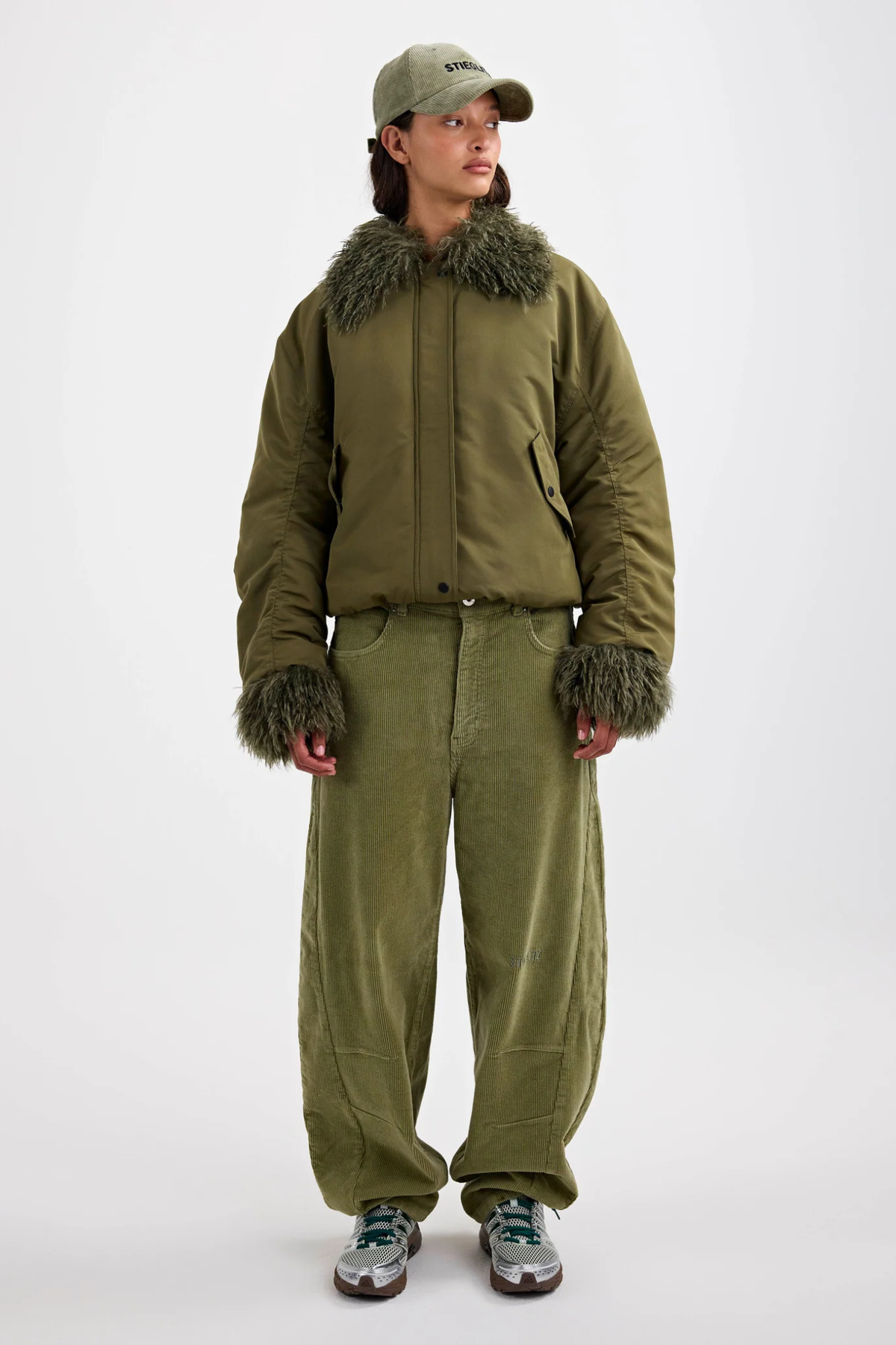 NORA BOMBER JACKET - GREEN