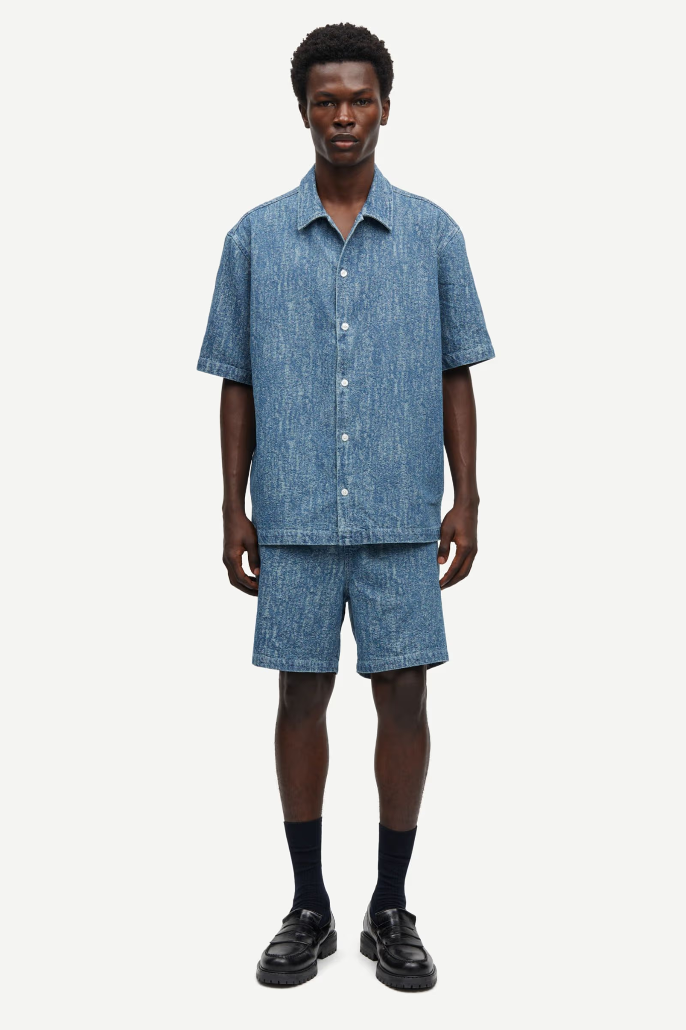 SAAYO X SHIRT 15240 - WASHED DENIM