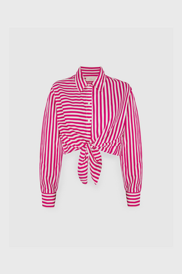 BOY SHIRT - PINK STRIPE