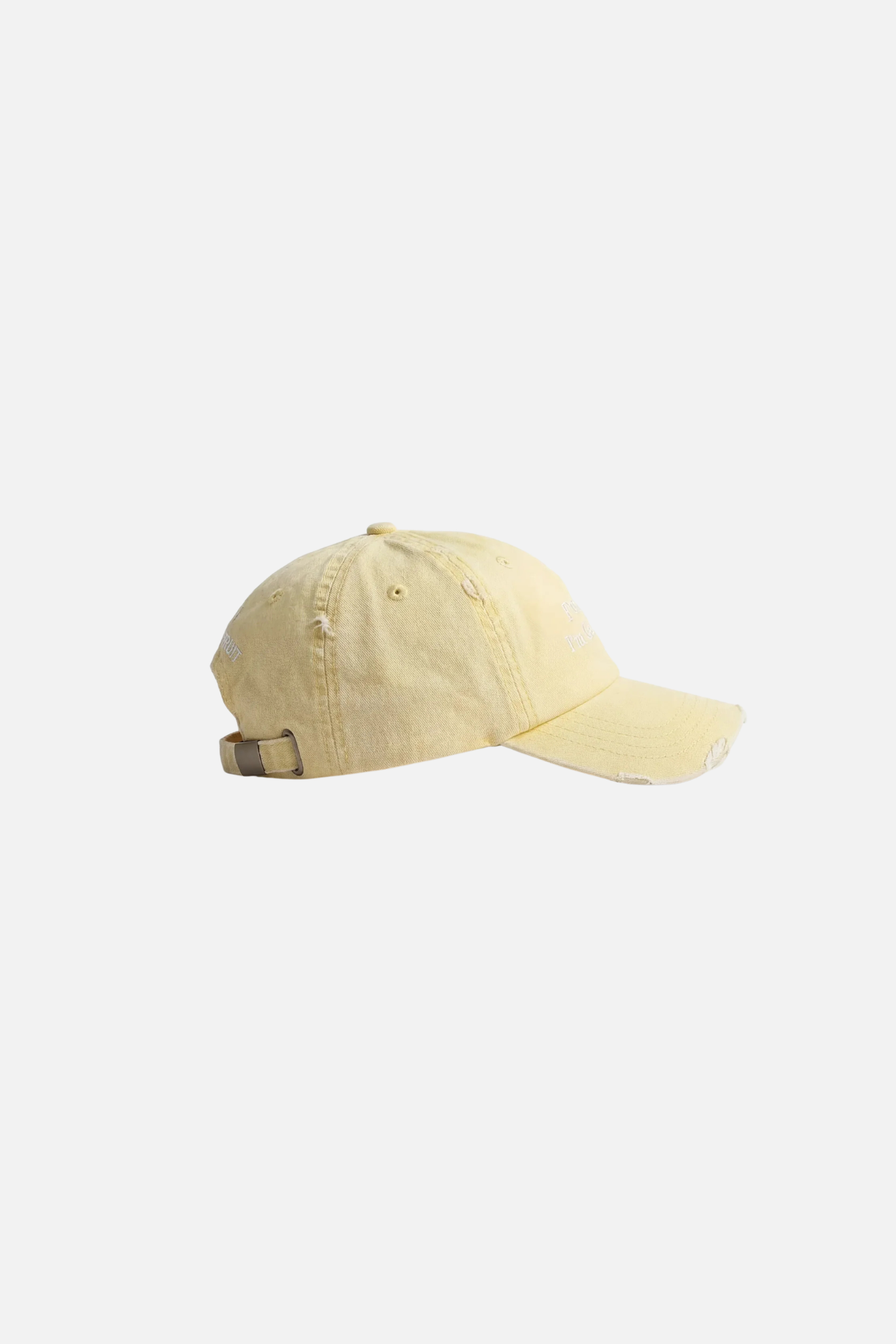 DISTRESSED F*CK OFF I'M GARDENING CAP - BANANA YELLOW
