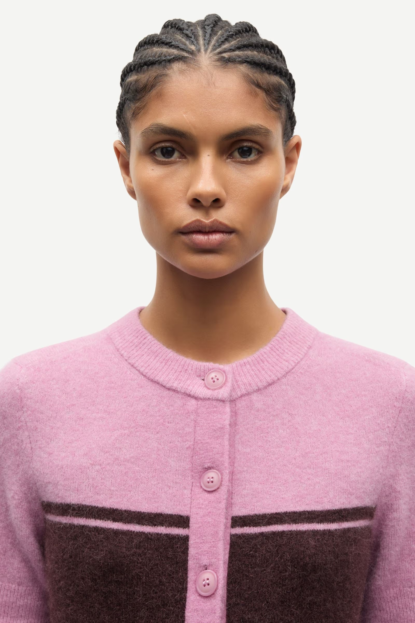 NOURA SS CARDIGAN - ORCHID WIDE ST