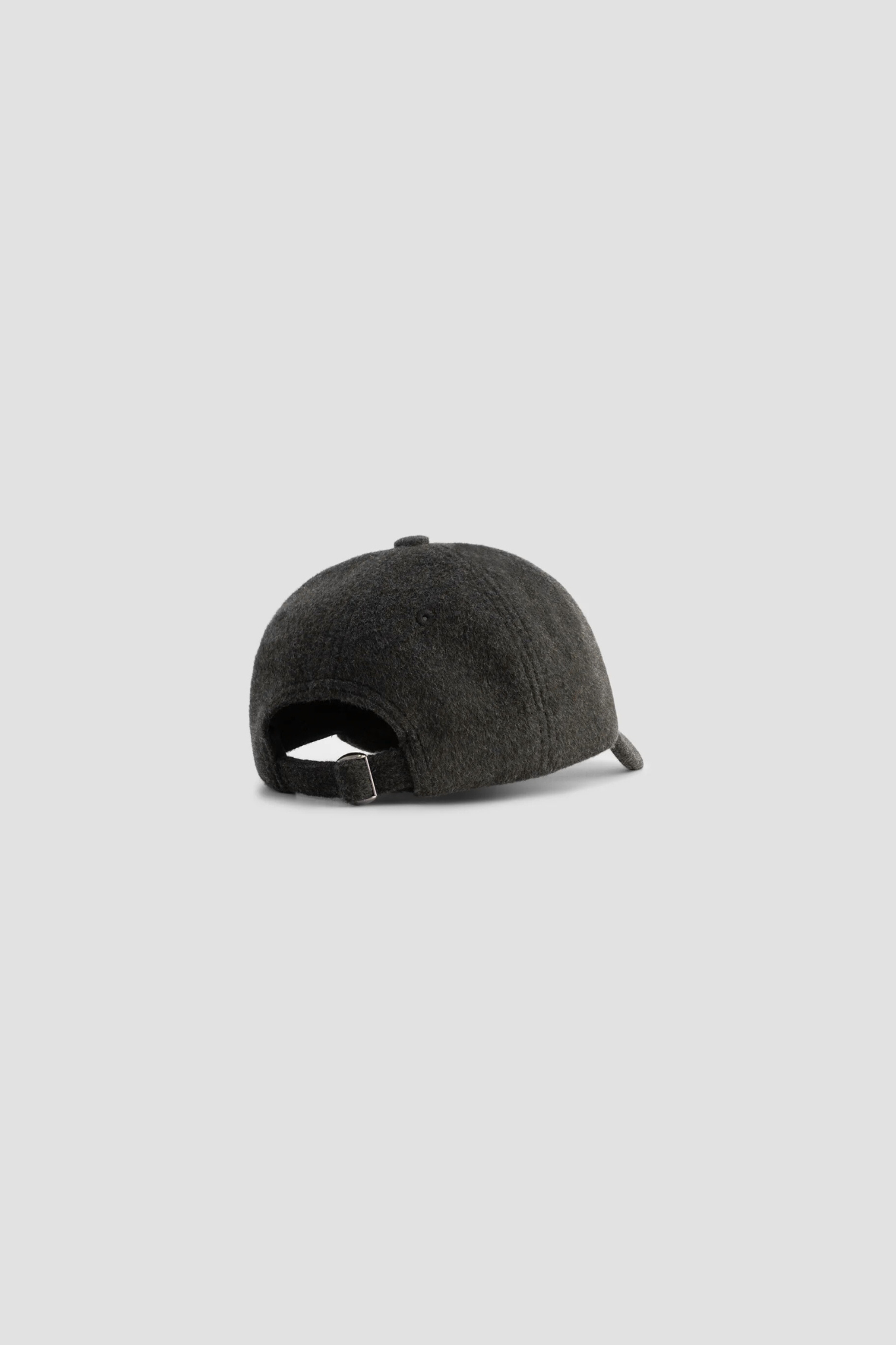 SIGNATURE LOGO WOOL CAP - CHARCOAL MELANGE
