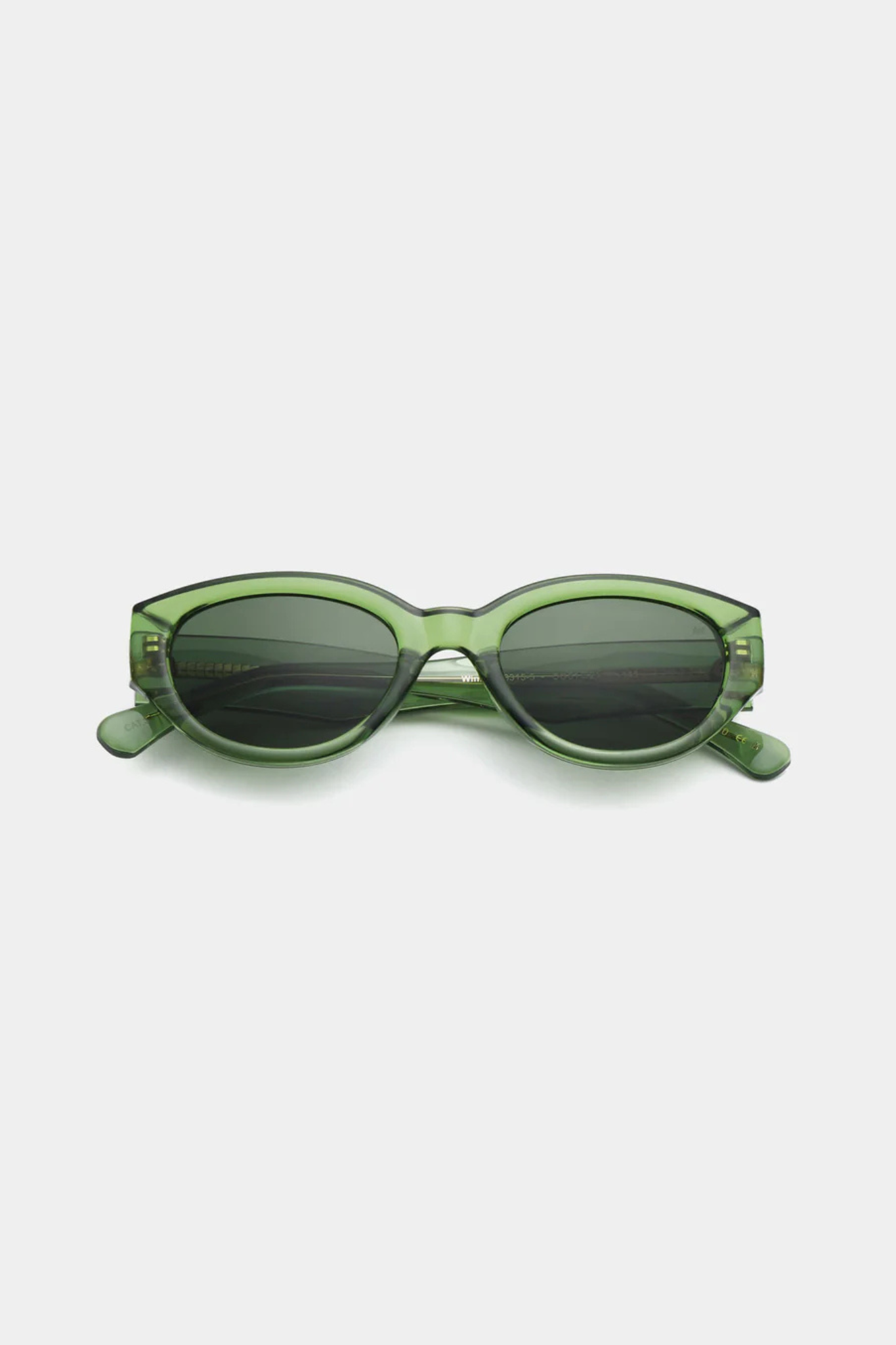 WINNIE SUNGLASSES - LIGHT OLIVE TRANSPARENT