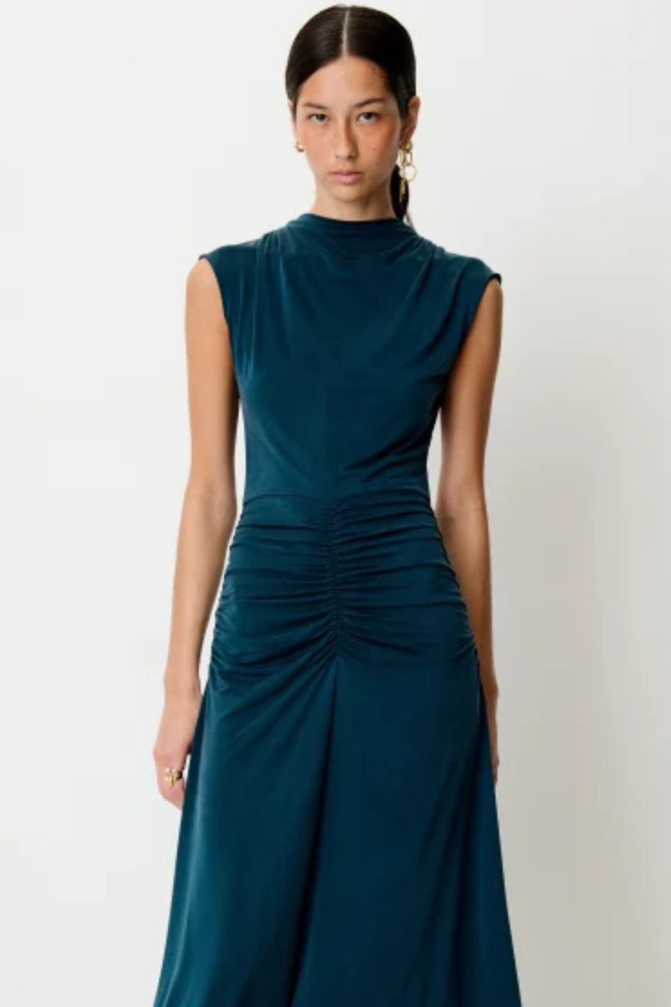 RITESSA GATHERED DRESS - PAONEA