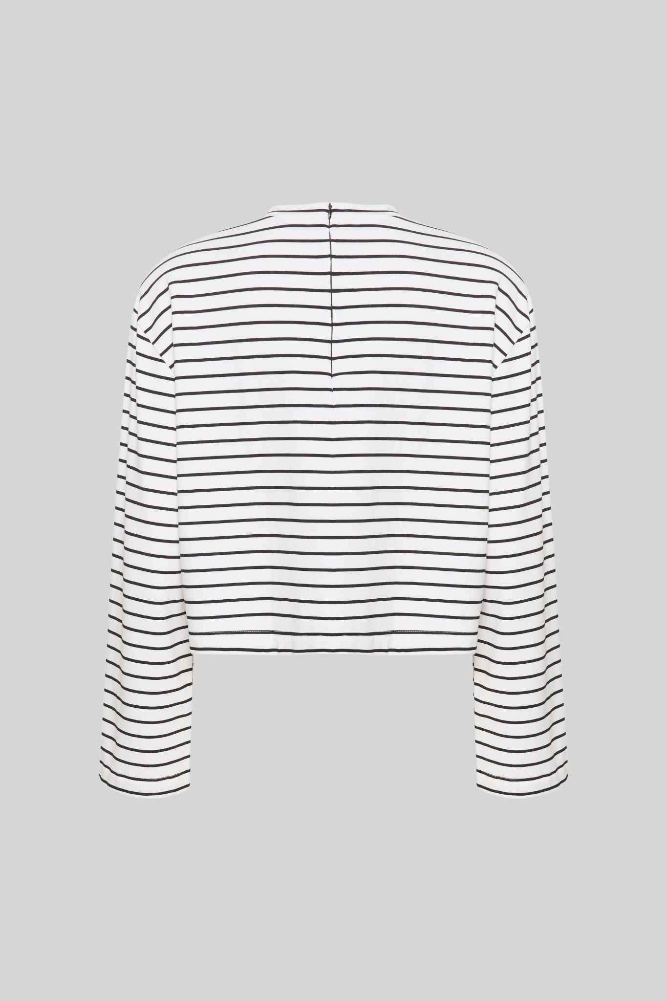 SIBA STRIPE TOP - WHITE BLACK STRIPE