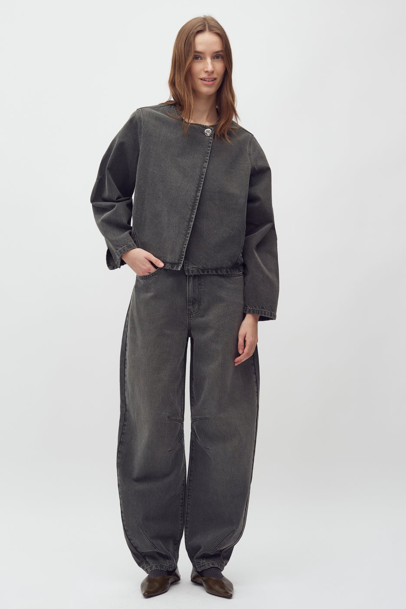EXANA MAYAFAB JACKET - KHAKI GREEN WASH