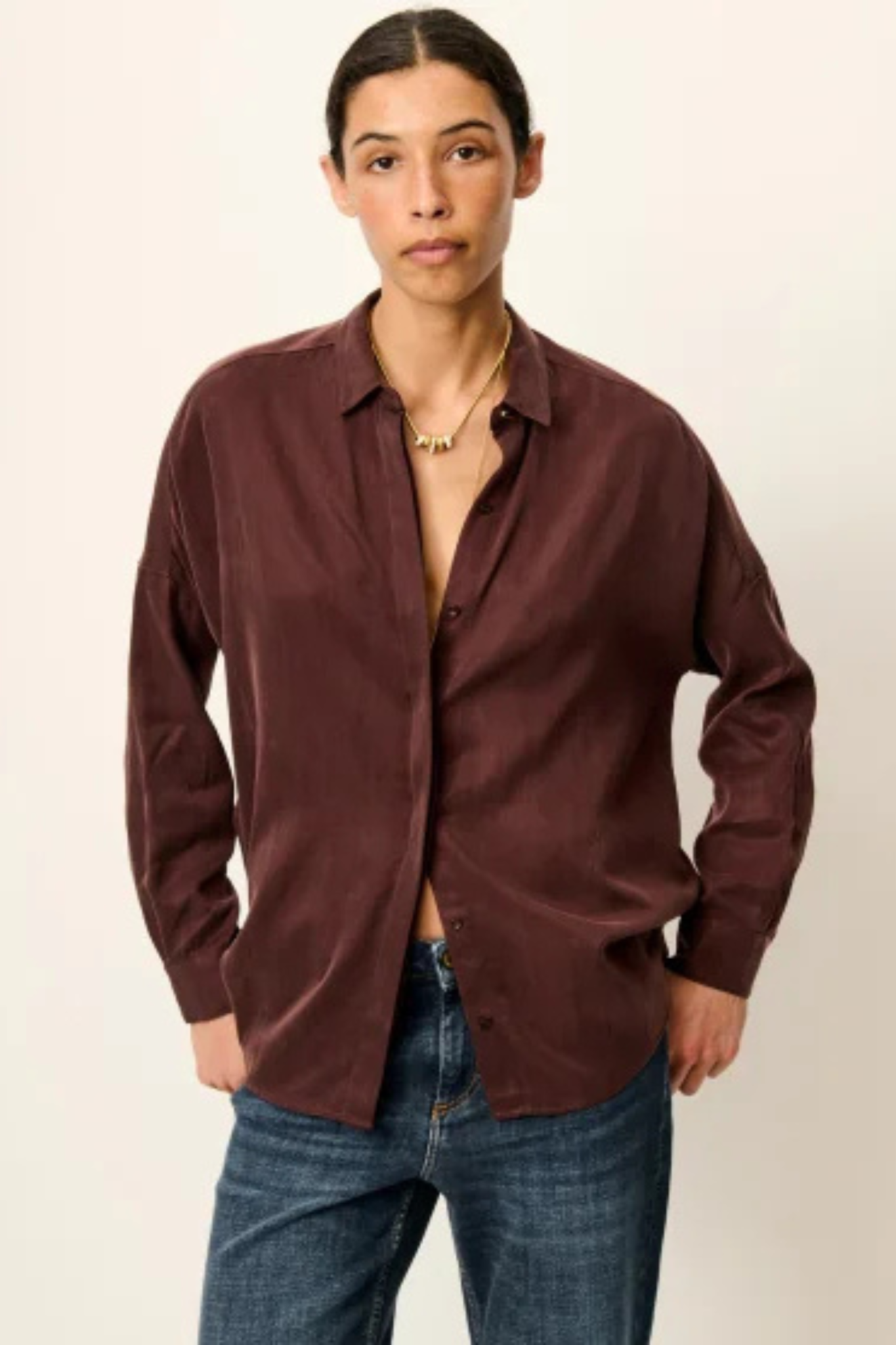 LADY D SHIRT - MOKA