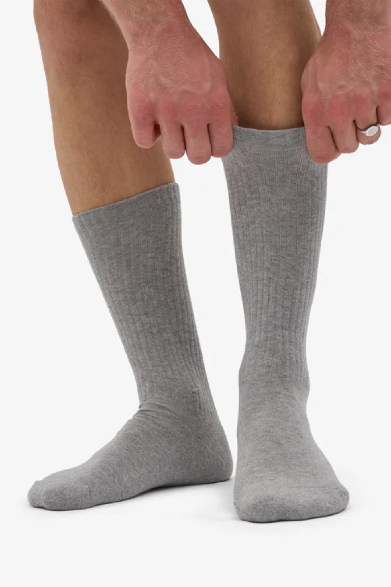 ORGANIC ACTIVE SOCK - HEATHER GREY