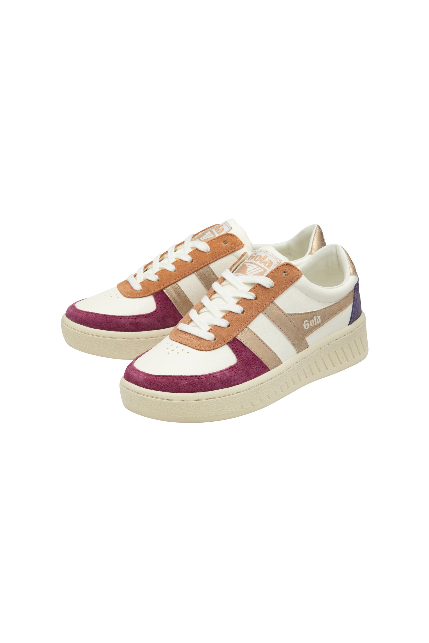 GRANDSLAM QUADRANT SNEAKERS WOMEN - OFF WHITE/CERISE/ROSE GOLD/PLUM