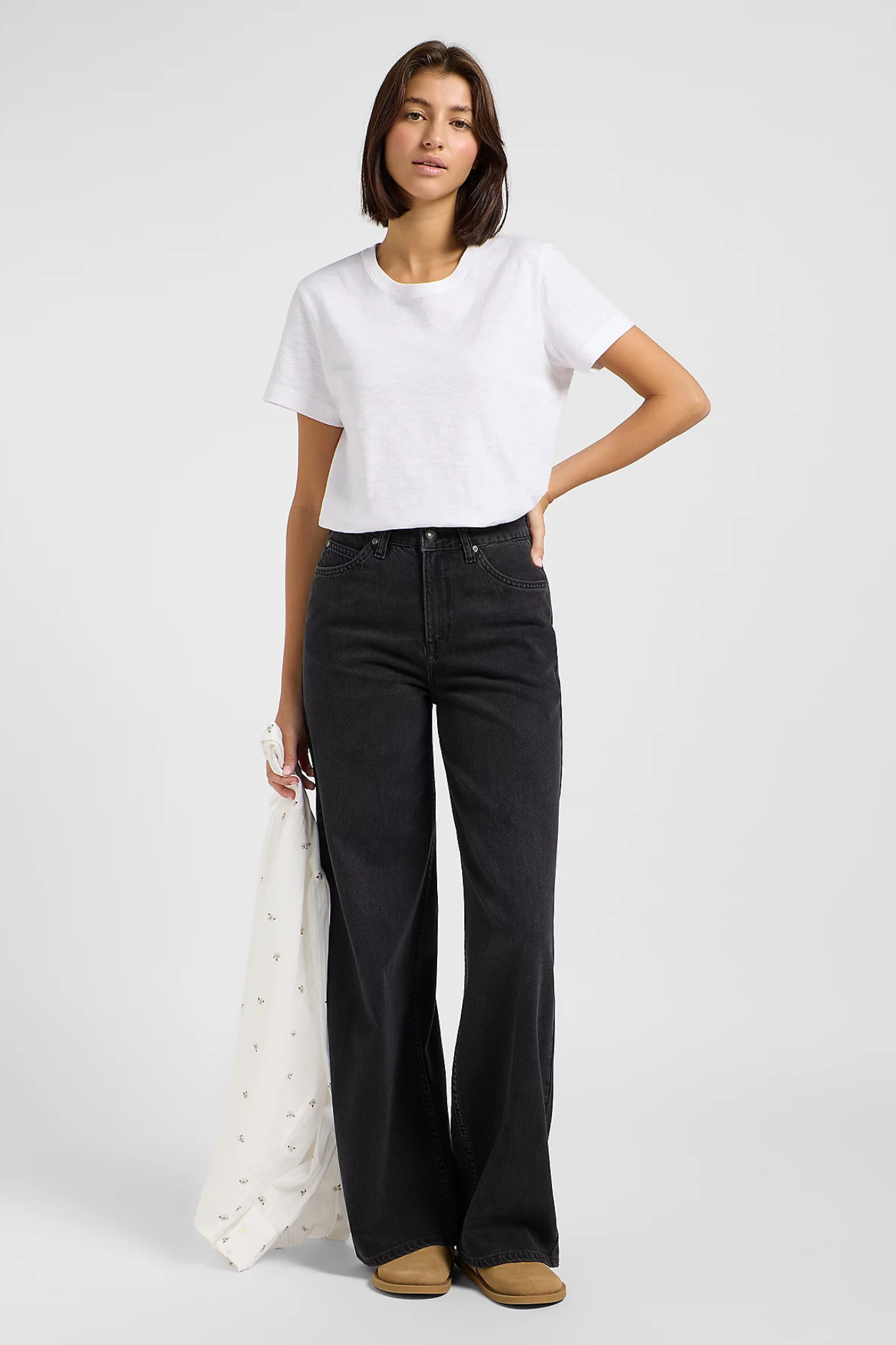 STELLA WIDE LEG JEANS - DARK MEMORY