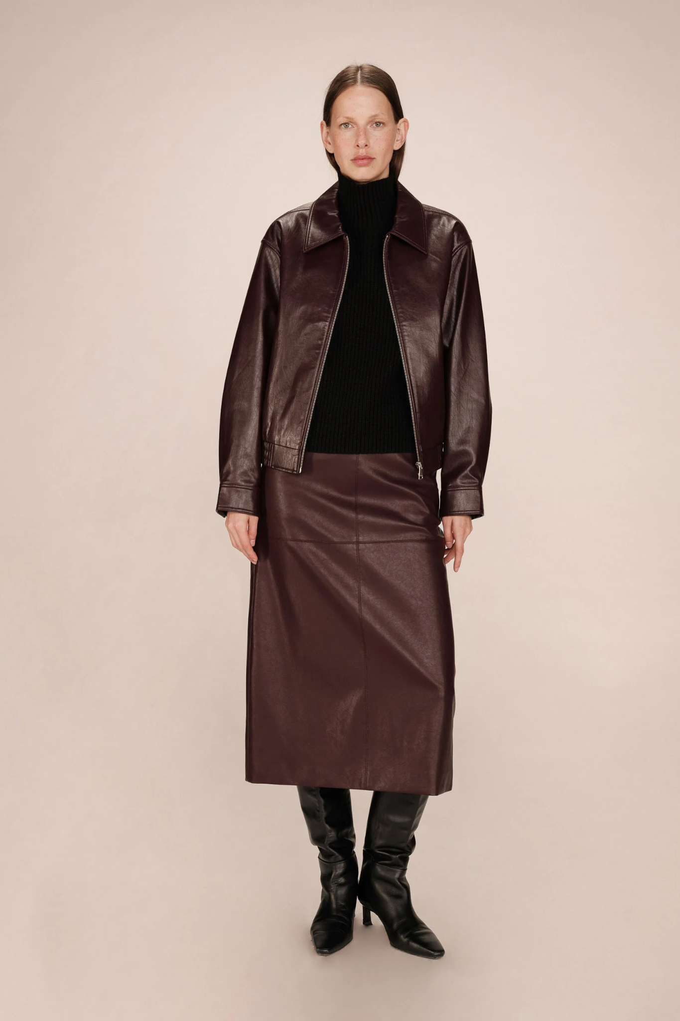 SUNISA JACKET - BORDEAUX