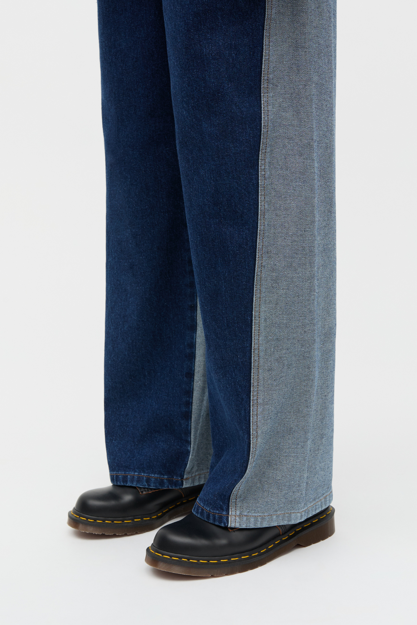 LUKE DENIM CHRISTEL BLOCK JEANS - MID BLUE DENIM