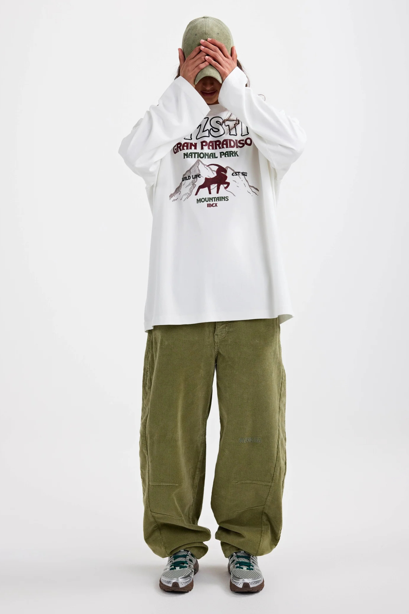 GINEVA WIDE SKATE LS T-SHIRT - OFF WHITE