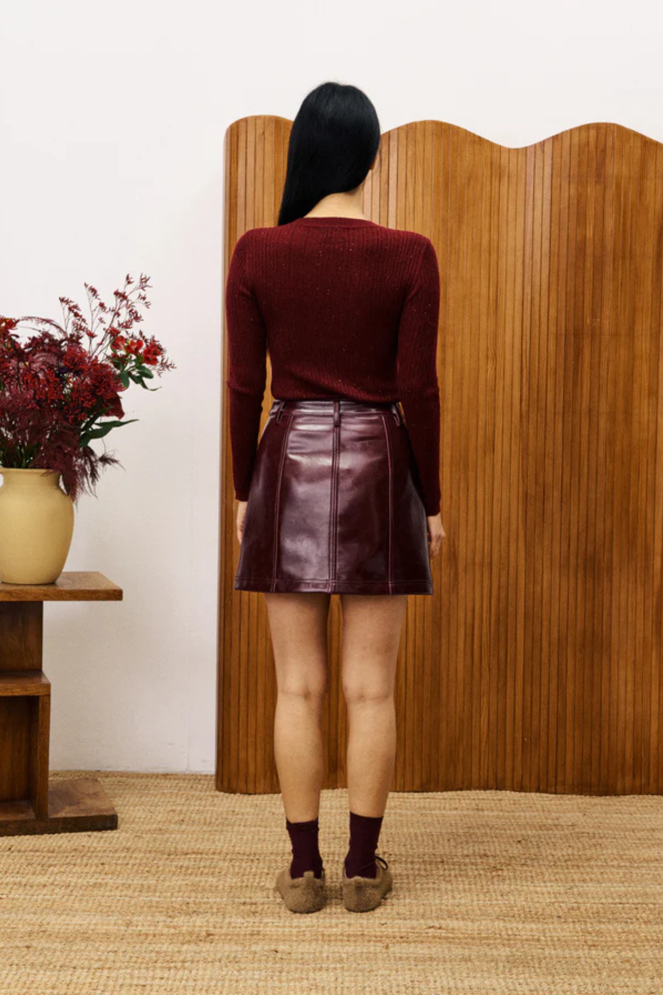 GERANIUM PULLOVER - BORDEAUX