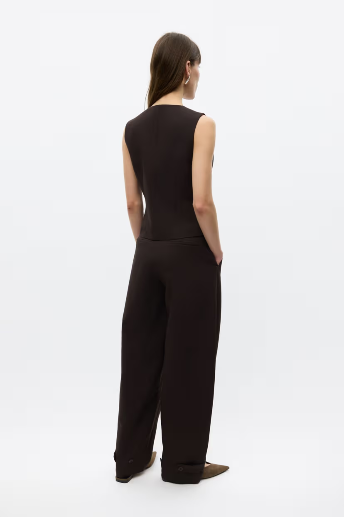 RAYE SHORT VEST - CHOCOLATE TORTE