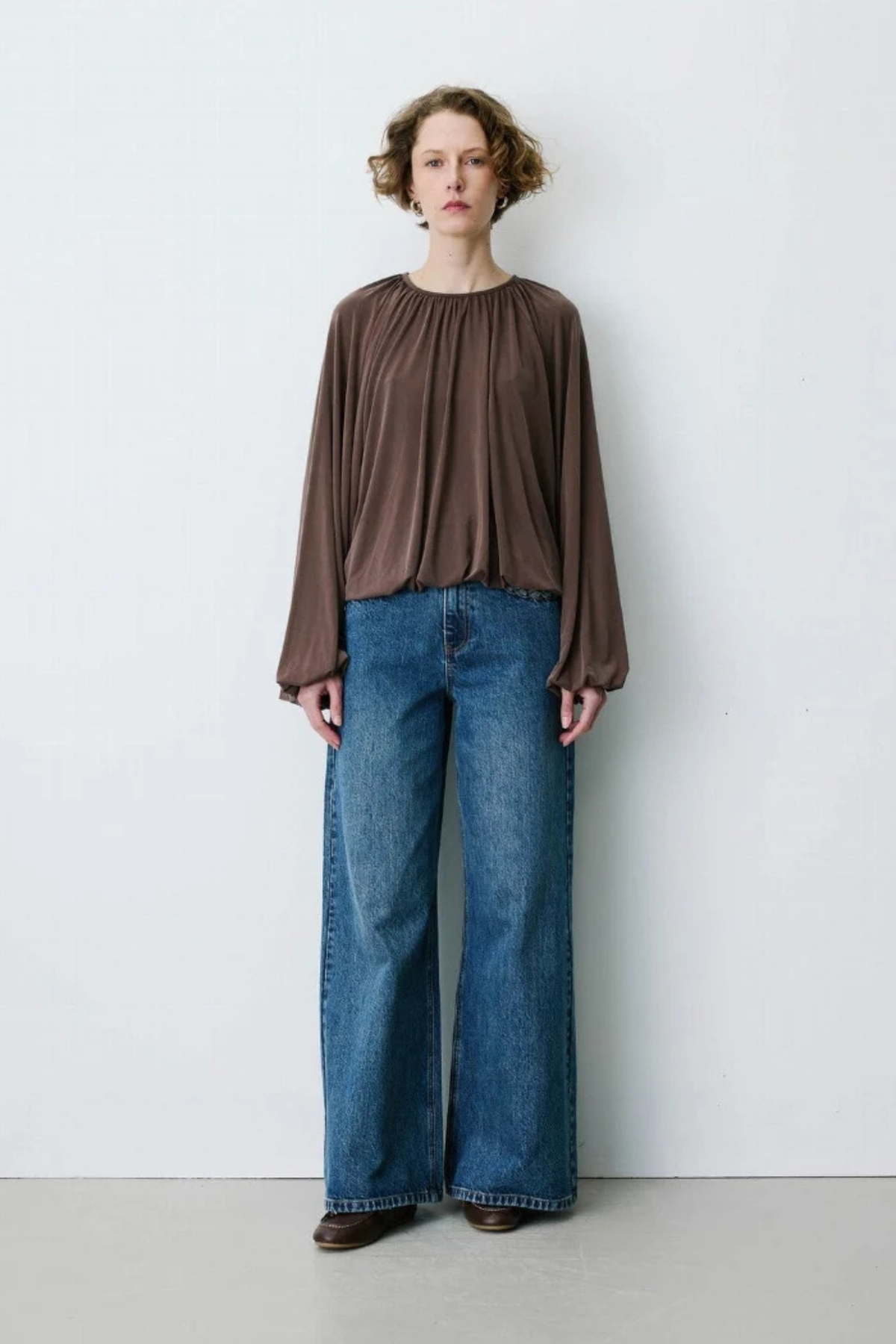 BARBARA BLOUSE - CHOCOLAT