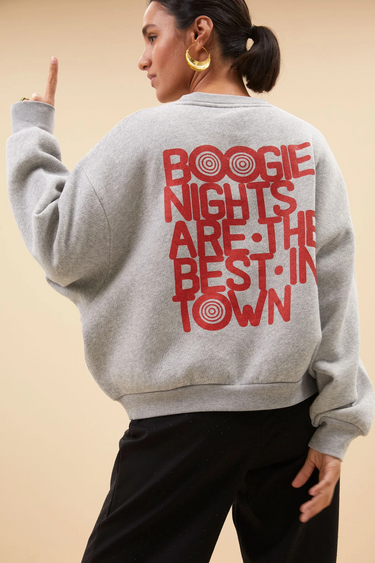 BIBI BOOGIE NIGHTS SWEATER - GREY MELEE