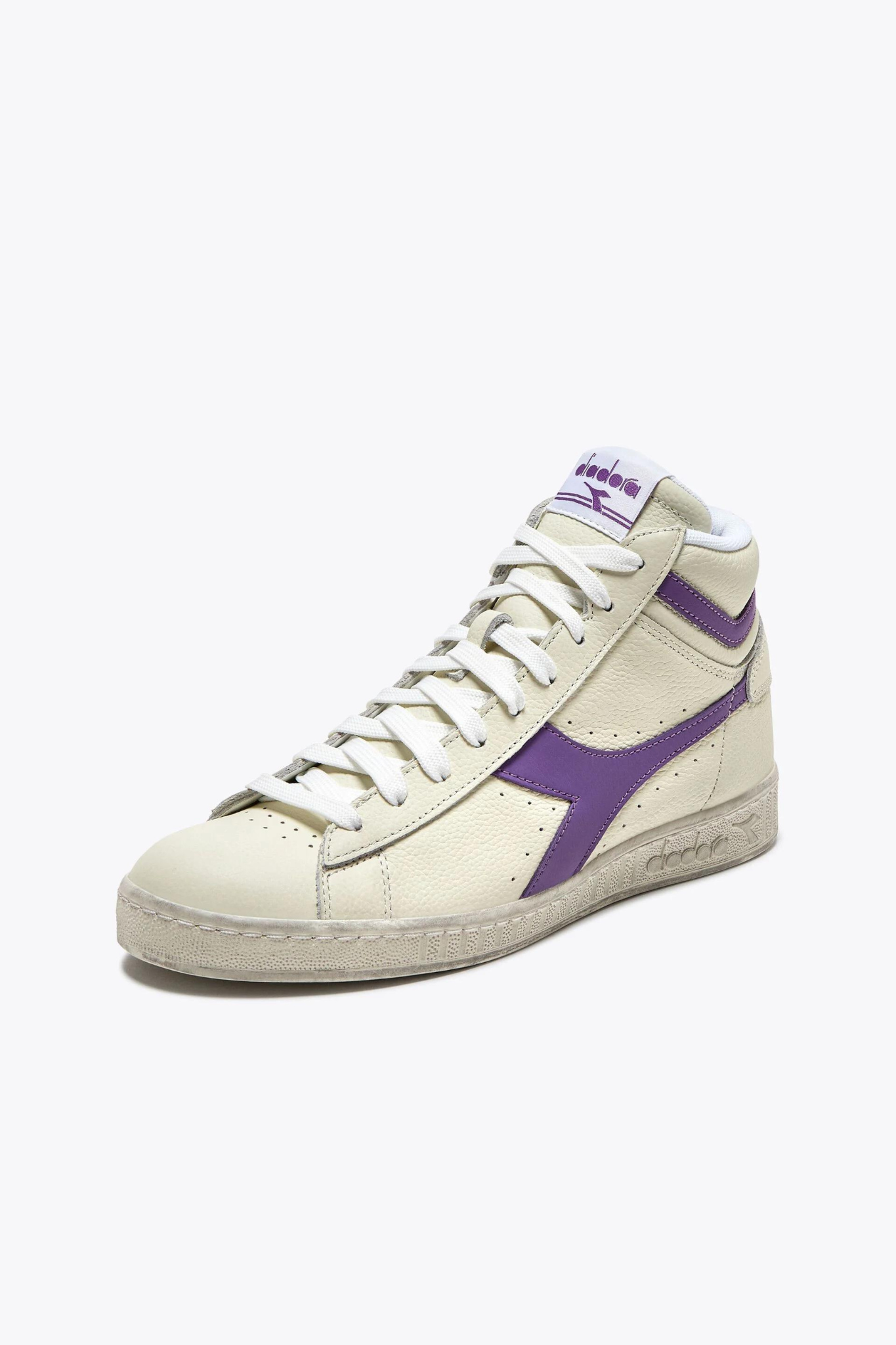 GAME L HIGH WAXED SNEAKER - WHITE/VIOLET BERRY