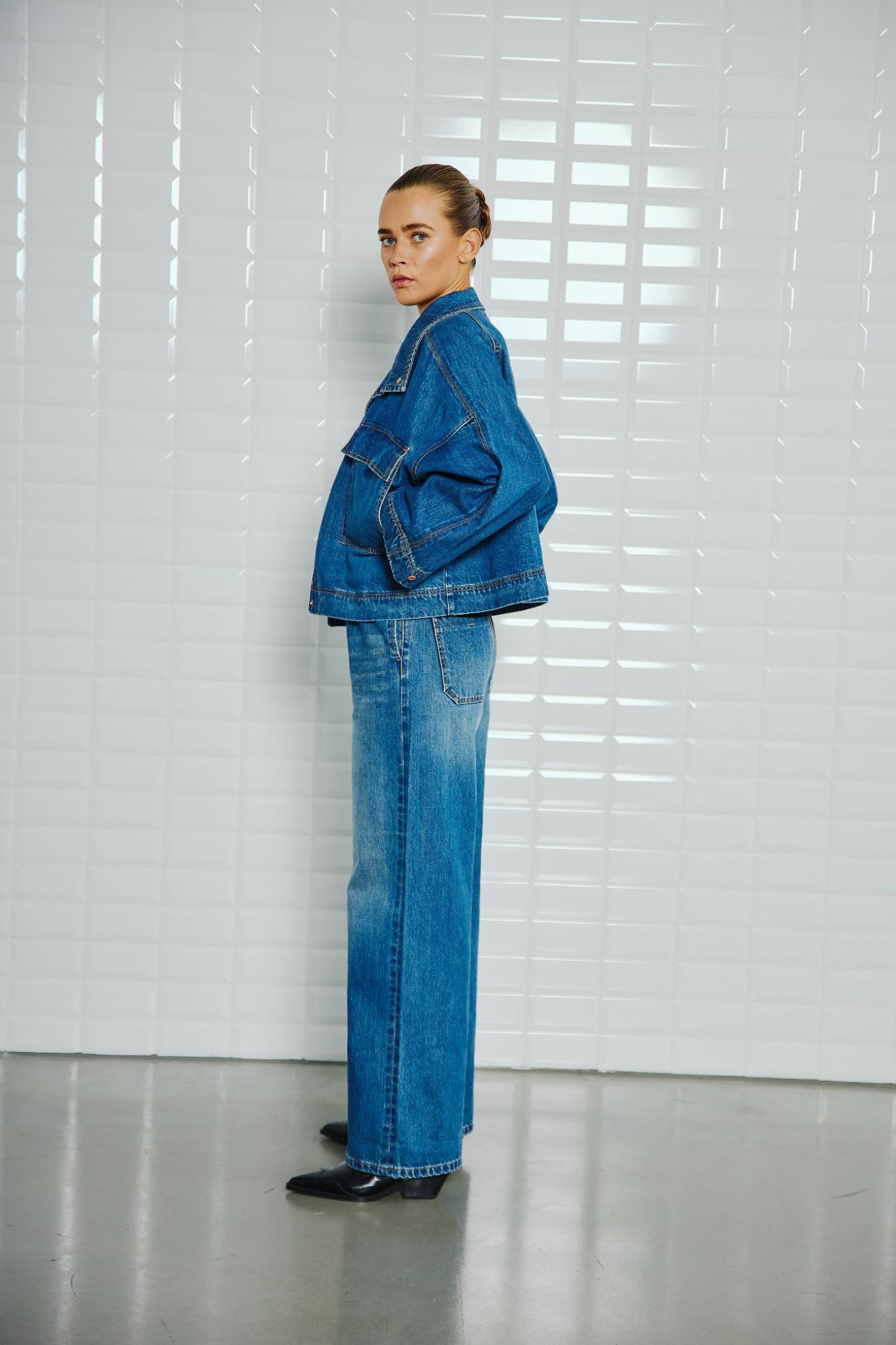 CARLA HW DENIM PANT - HORIZON BLUE
