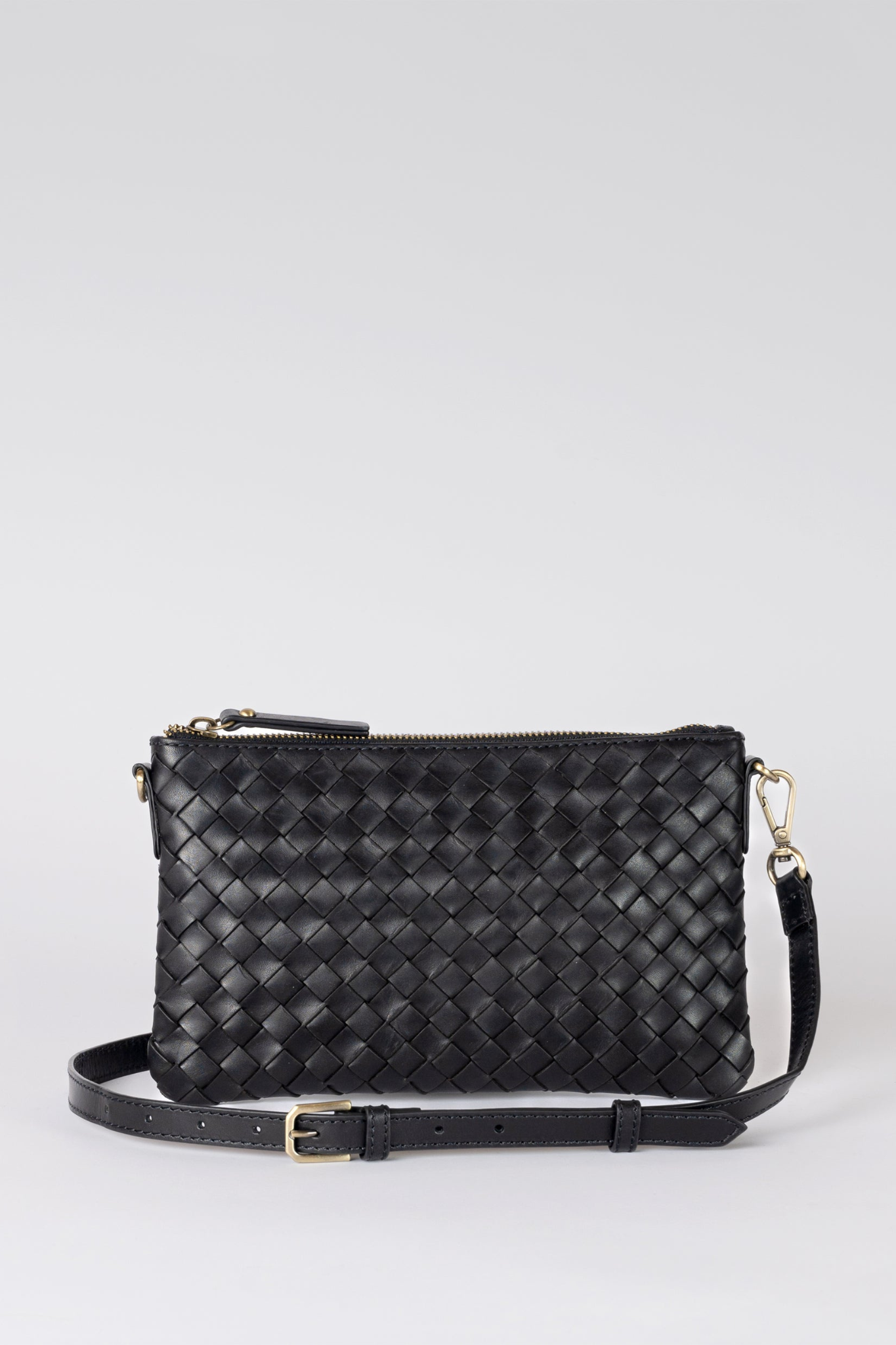 LEXI - BLACK WOVEN CLASSIC LEATHER