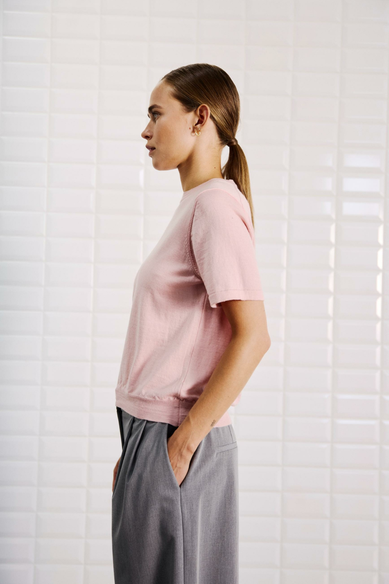 MILES SS T-SHIRT - SOFT PINK