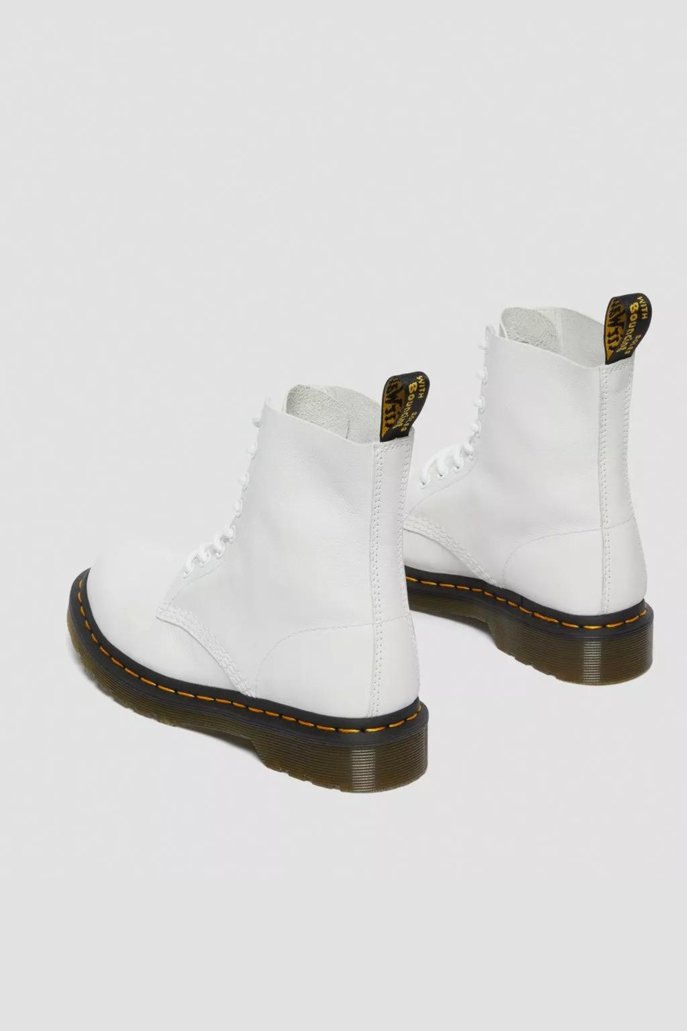 1460 PASCAL VIRGINIA LEATHER BOOTS - WHITE OPTICAL