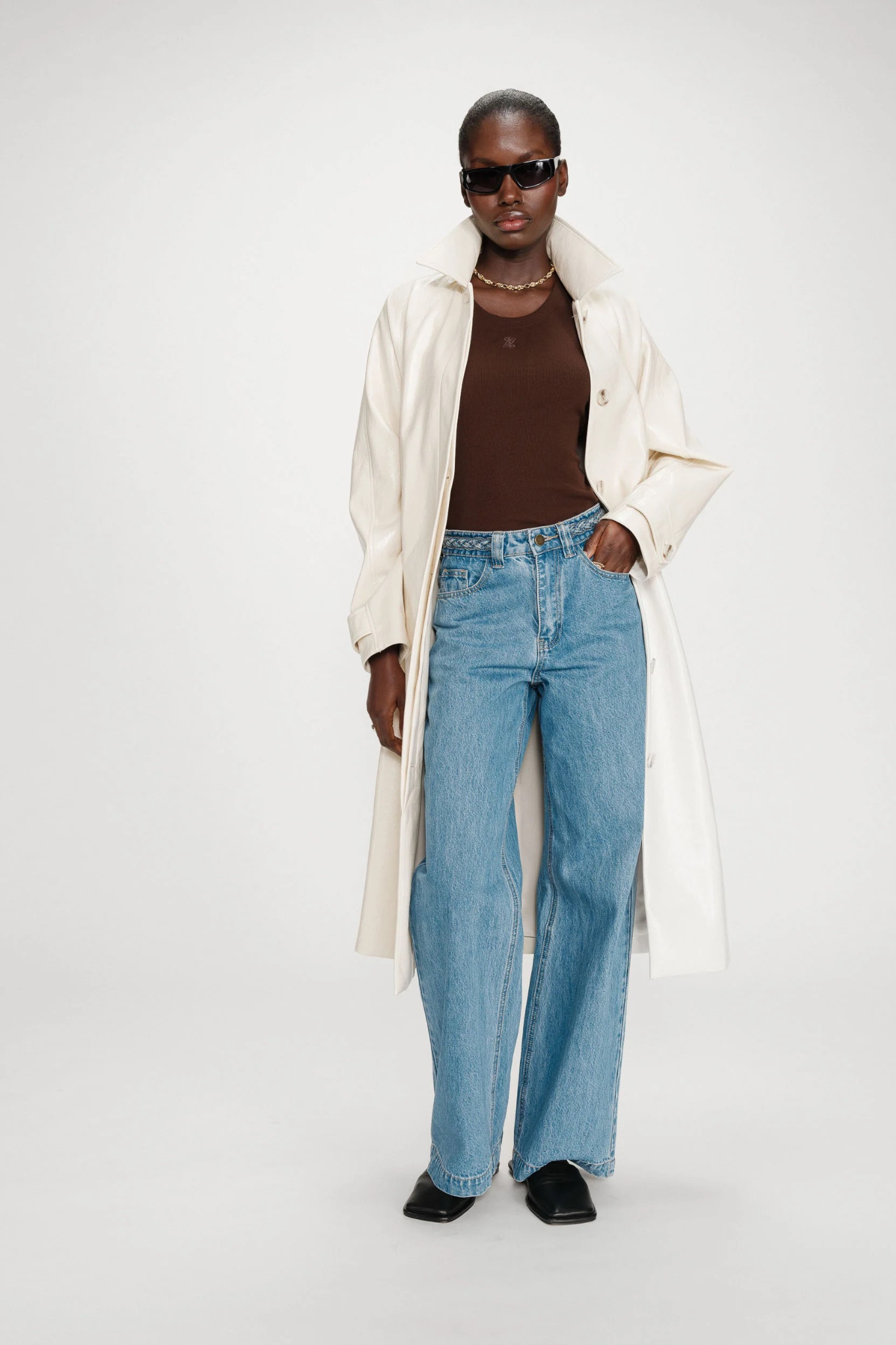 VELOURS COAT - VANILLE