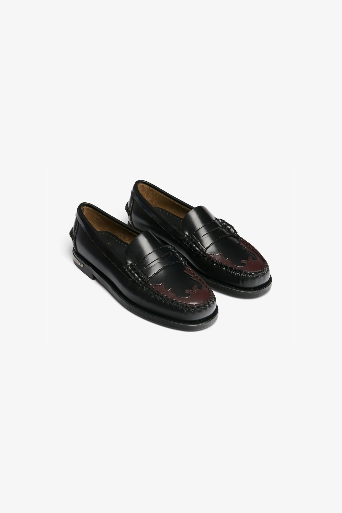 DAN SCARABEO WOMEN SHOES - BLACK/BORDAUX