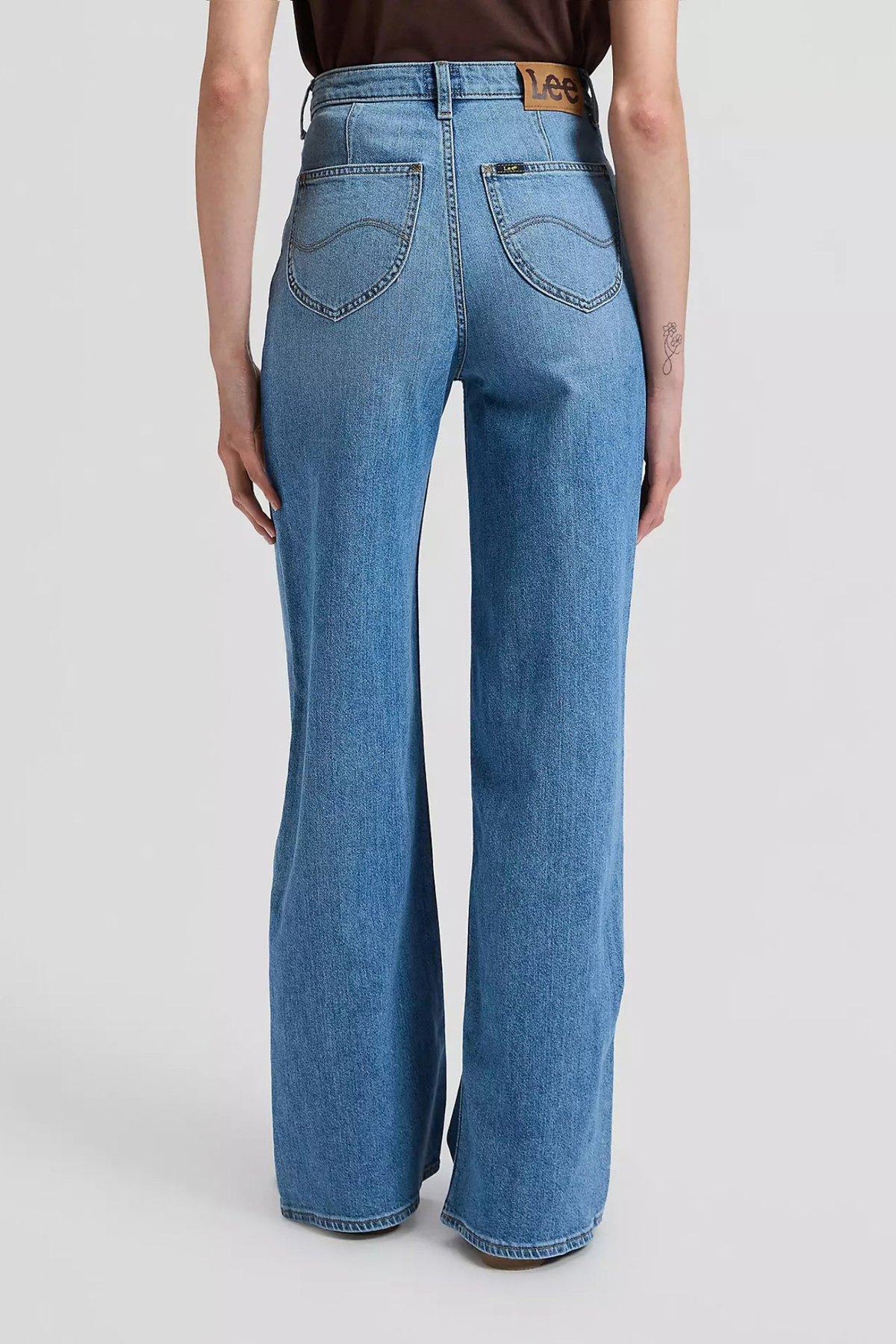 STELLA HIGH RISE WIDE LEG JEANS - BUDDING BLUE