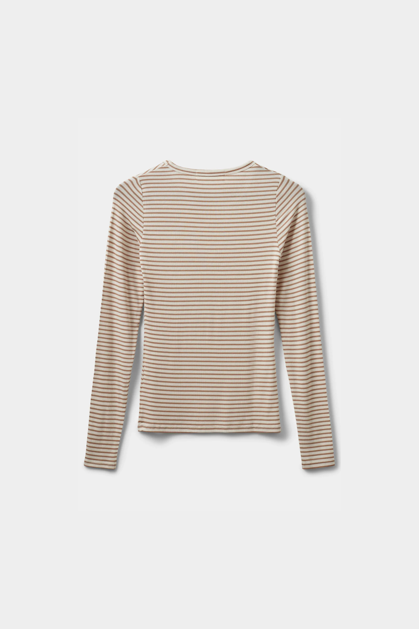 PETRICIA STRIPE T-SHIRT - BEIGE STRIPED
