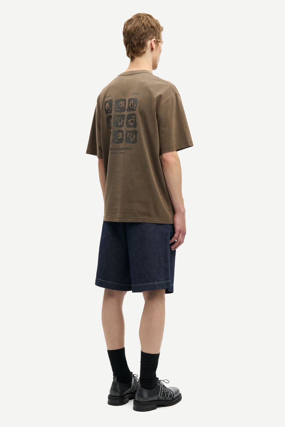SACOHEN T-SHIRT - BROWN STAMP