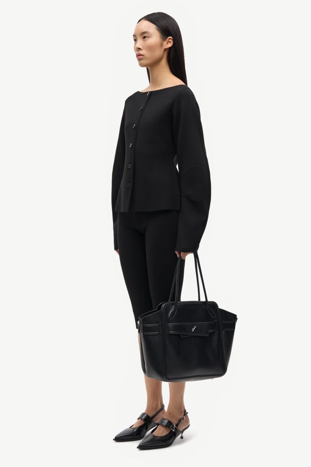 ALLY CARDIGAN JACKET - BLACK