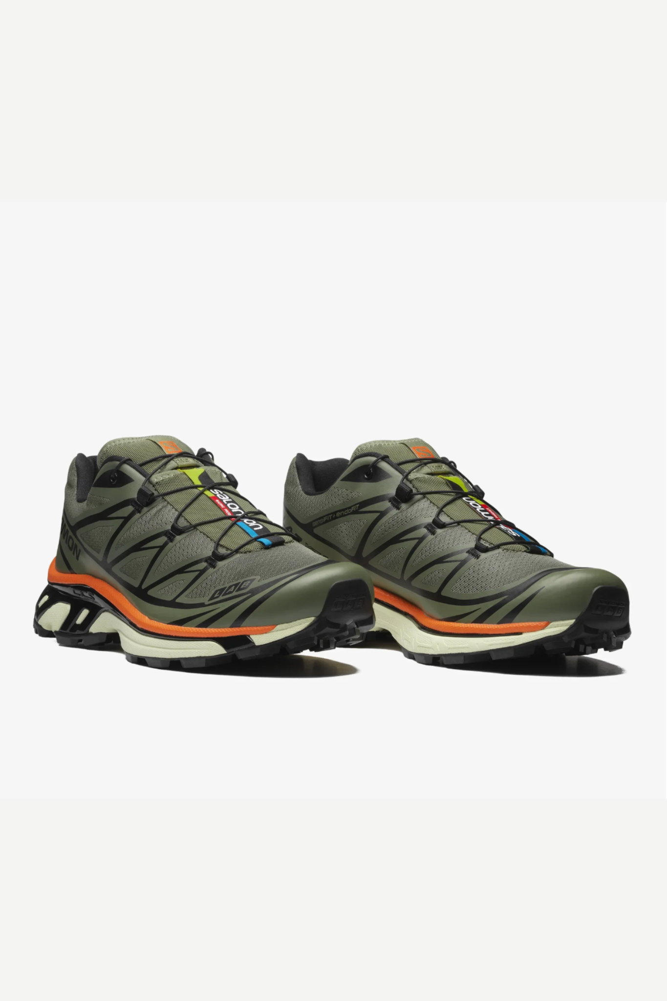 XT-6 SNEAKERS MEN - DEEP LICHEN GR/BLACK/RED ORANGE