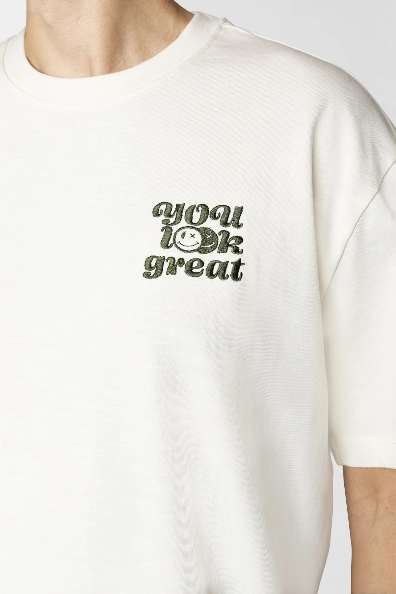 ROBERT ORGANIC T-SHIRT SS - ECRU