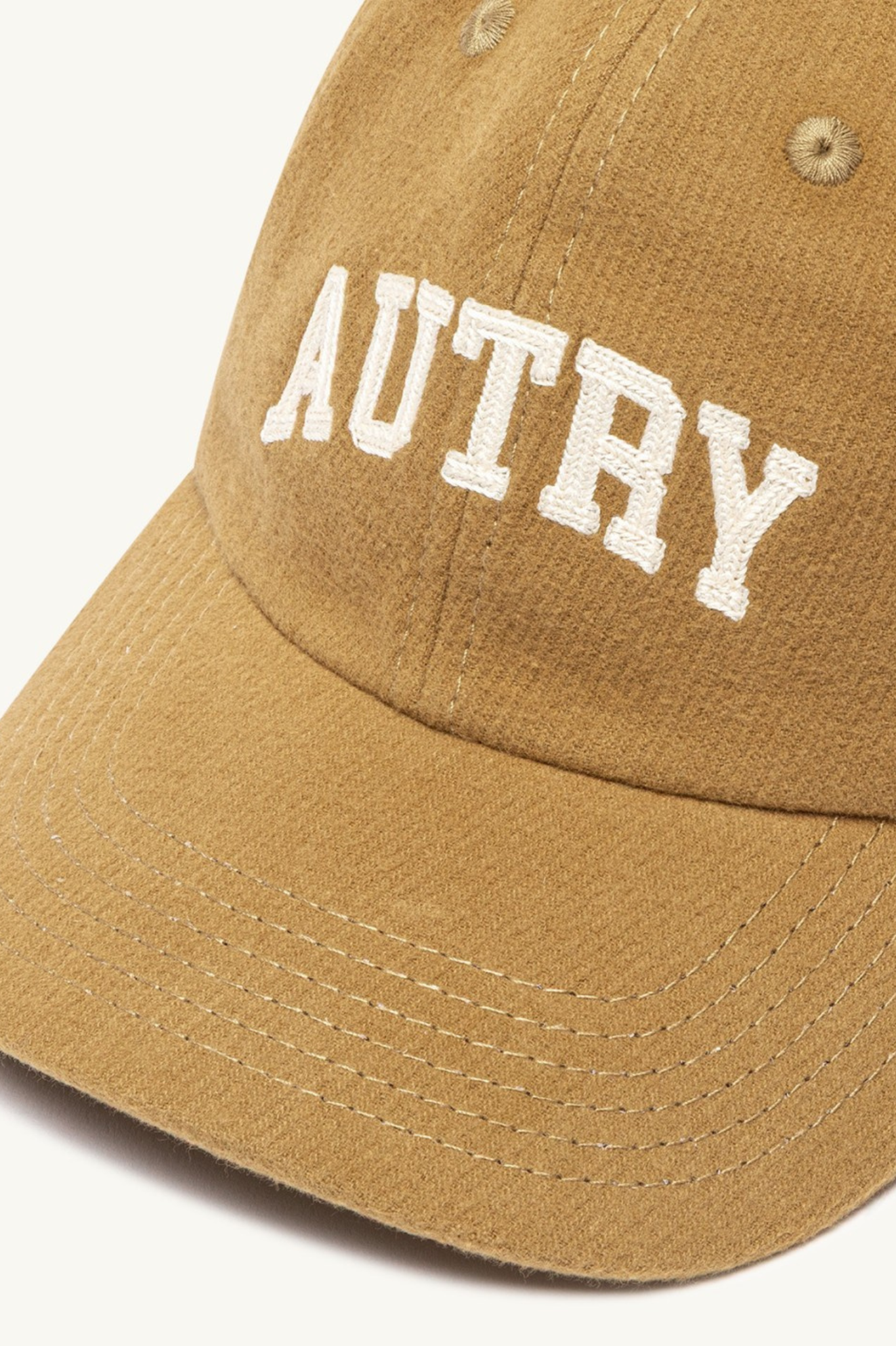 MAIN UNISEX A LOGO BASEBALL CAP - BEIGE