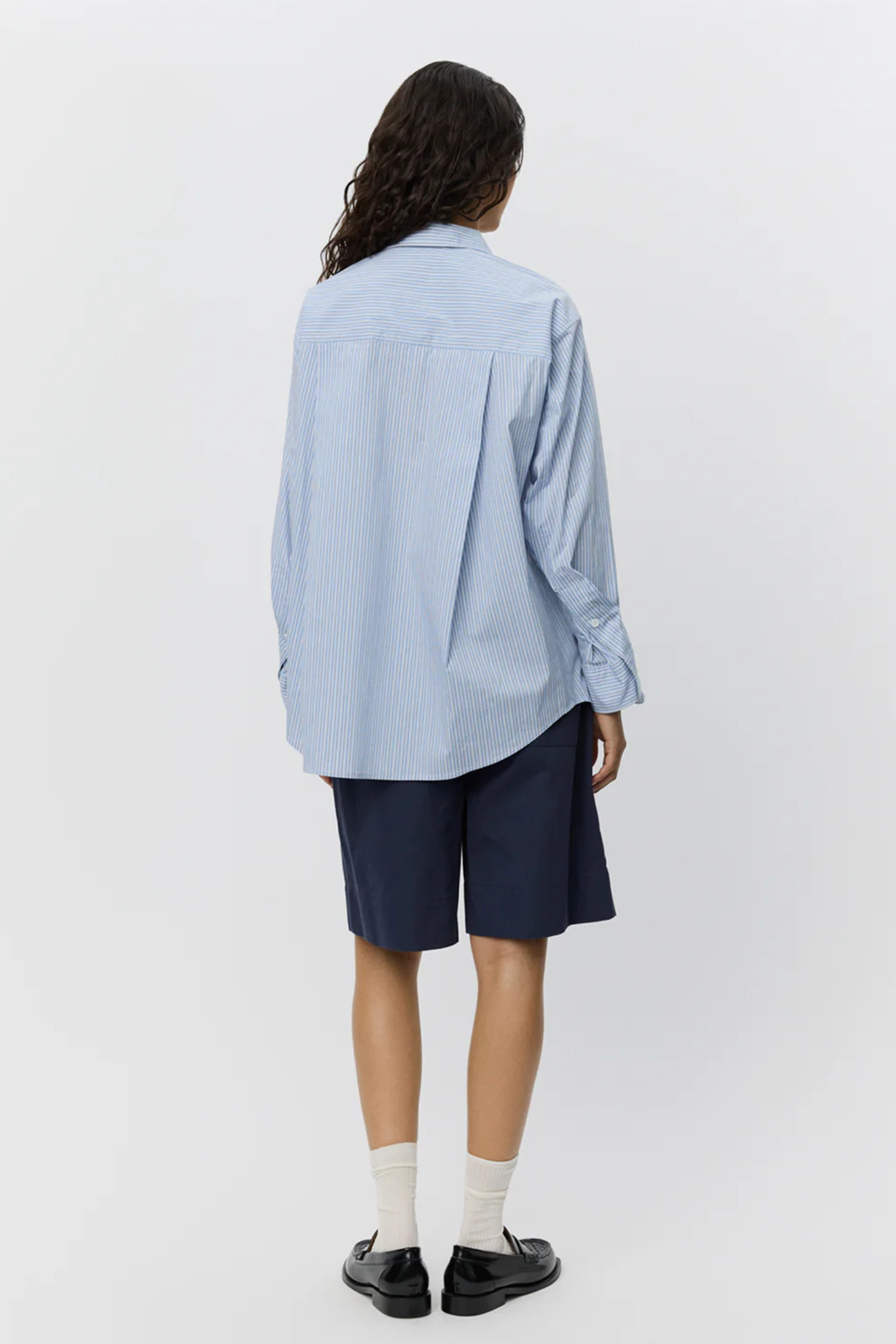 ABBY SHIRT - BLUE STRIPED