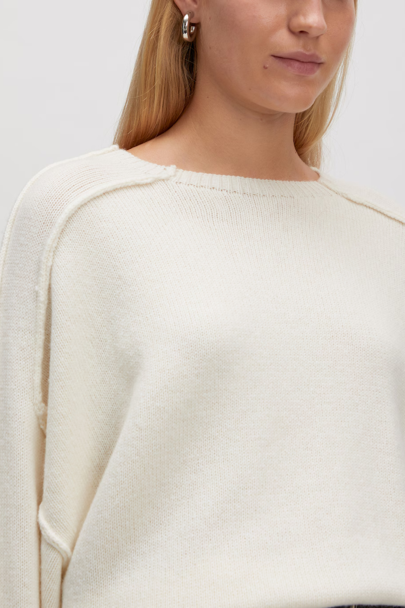 NAIBA WOOL JUMPER - GARDENIA