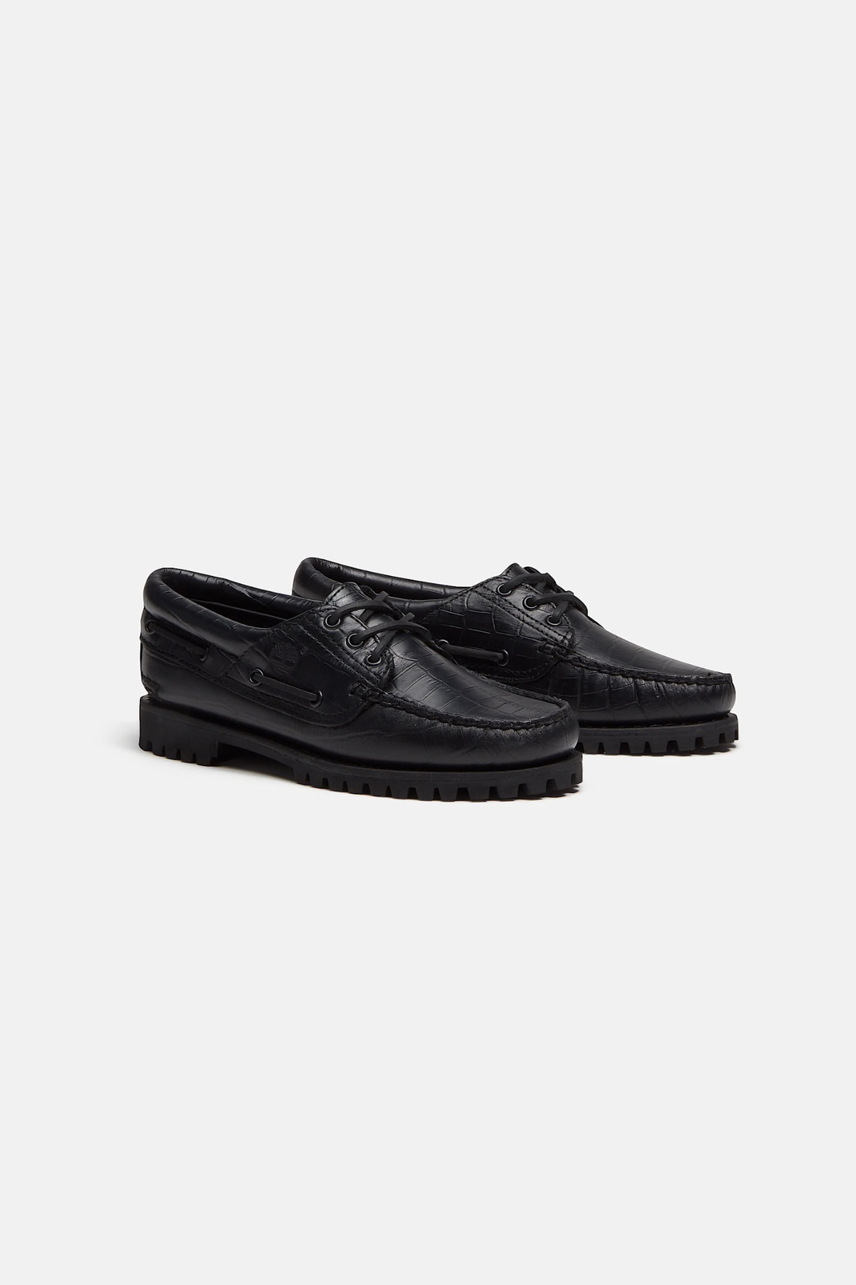 BOAT WOMEN SHOES - BLACK FULL GRAIN