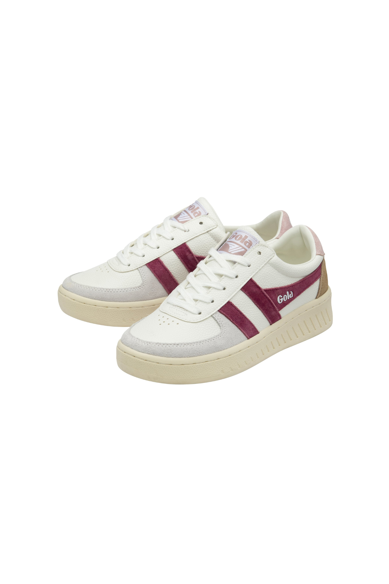 GRANDSLAM TRIDENT SNEAKERS WOMEN - WHITE/CERISE/CHALK PINK