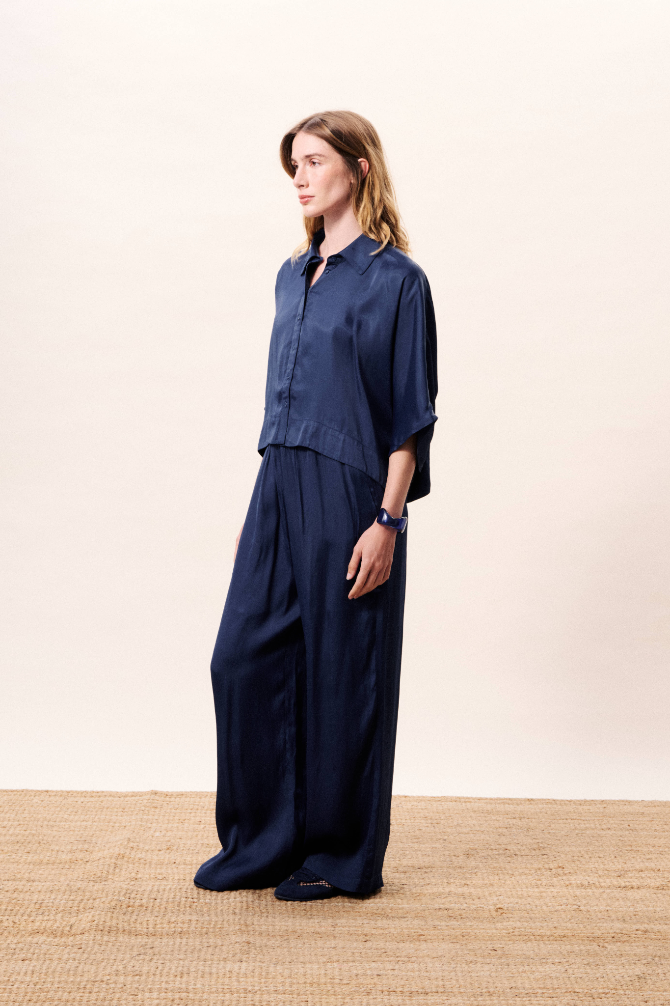 ECUME PANTS - NAVY BLUE