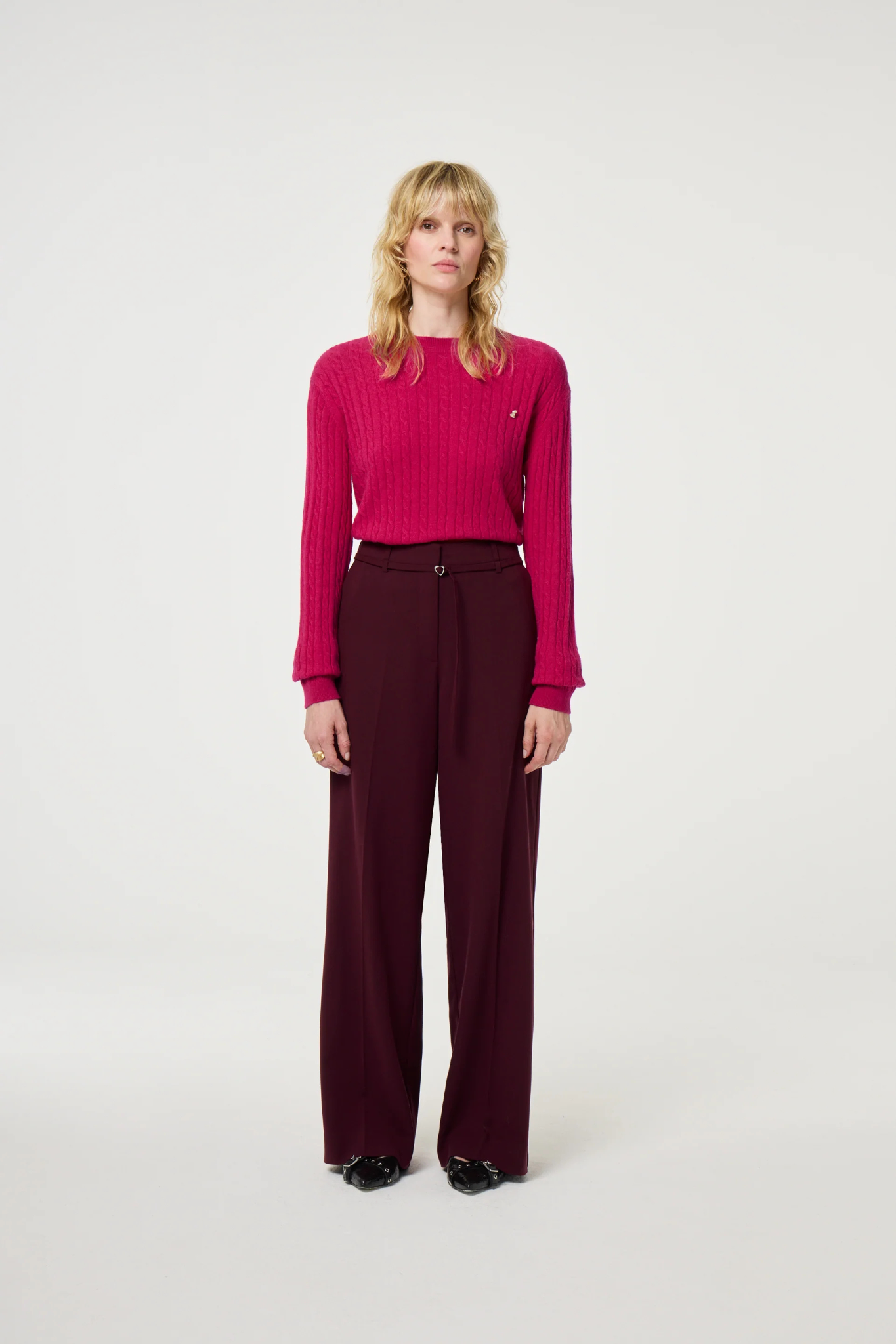 NELSAN TROUSERS - DEEP BURGUNDY