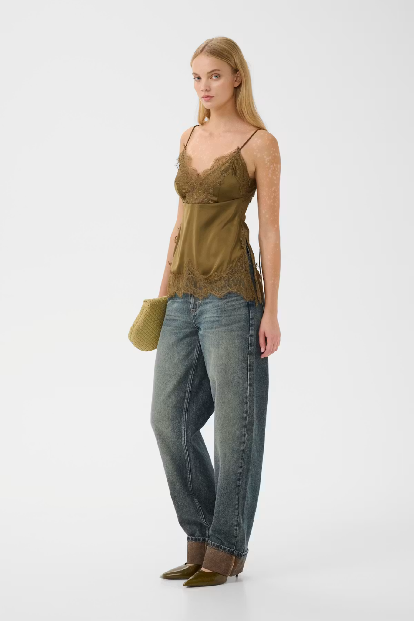 LALOU TOP  - MILITARY OLIVE/GREEN