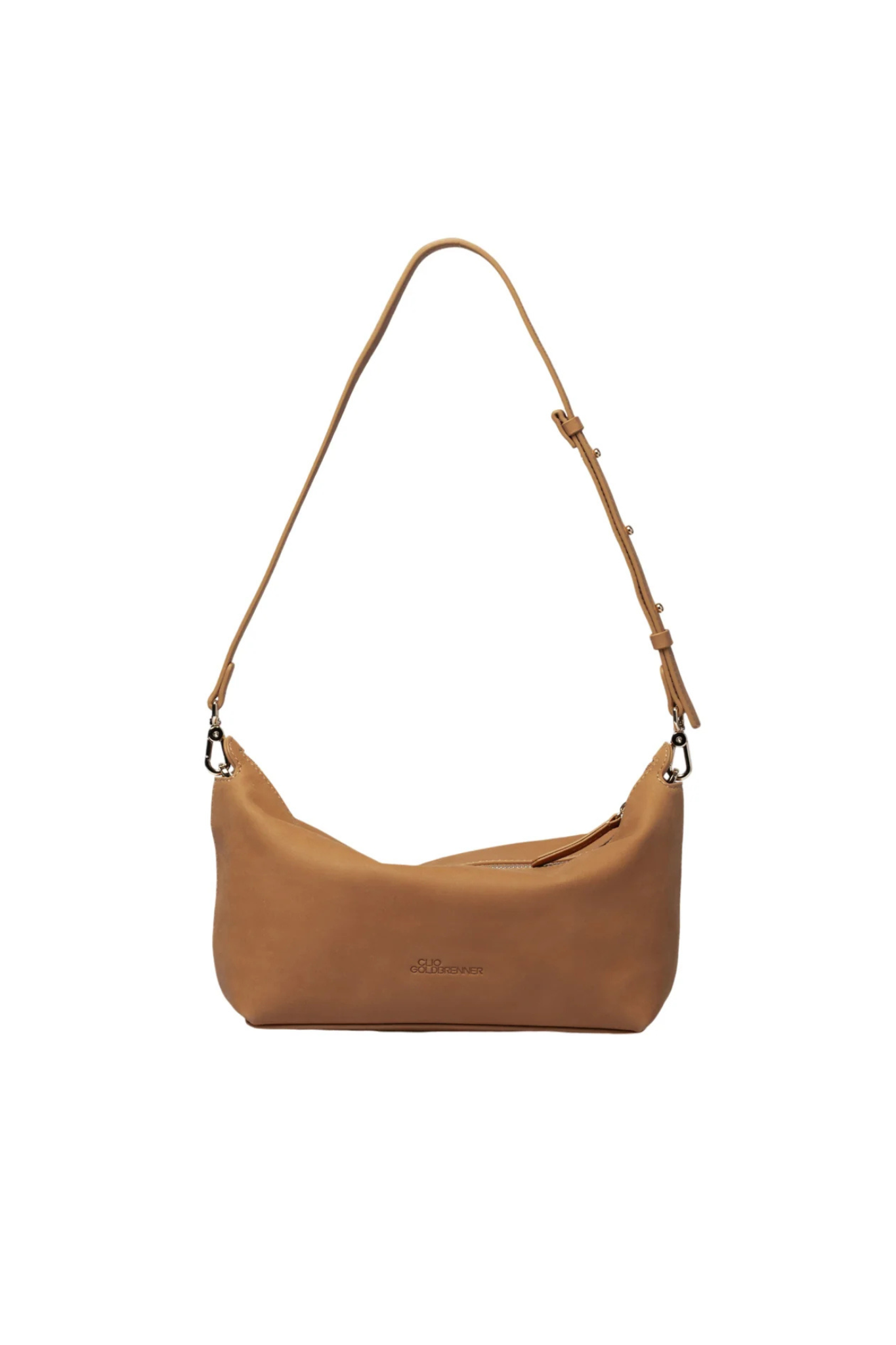 Clio Goldbrenner camel Stella classic bag. Back view