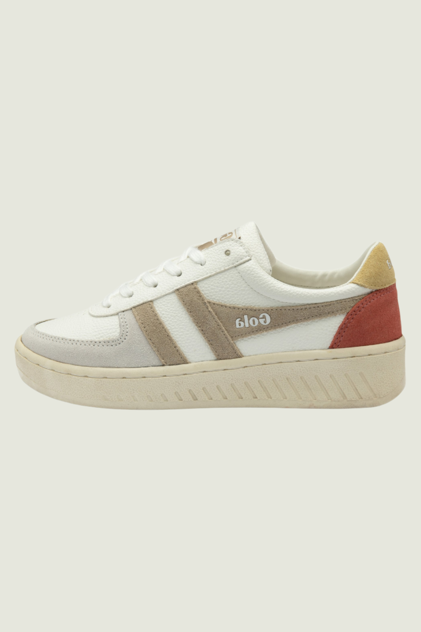 GRANDSLAM TRIDENT SNEAKERS - WHITE/BONE/FLAX