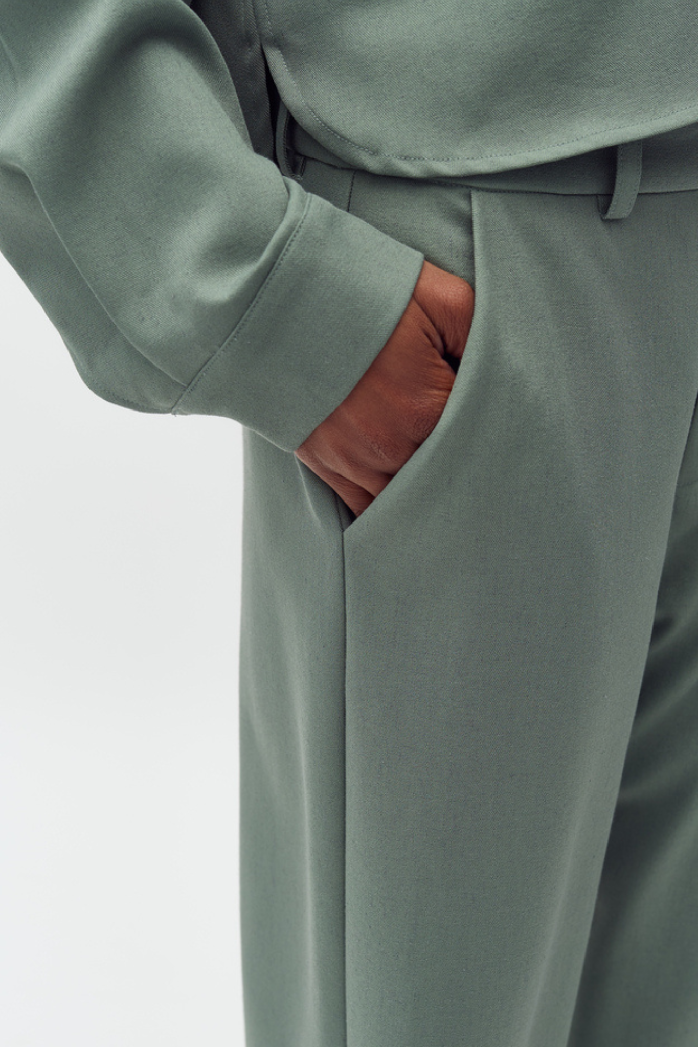 RIHNWEN PANTS - ICEBERG GREEN MELAN